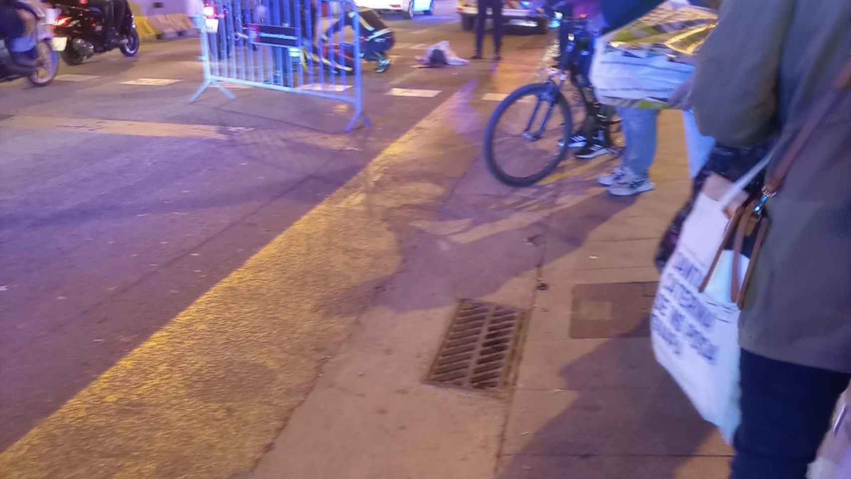 Accidente en la via Laietana de Barcelona / CEDIDA