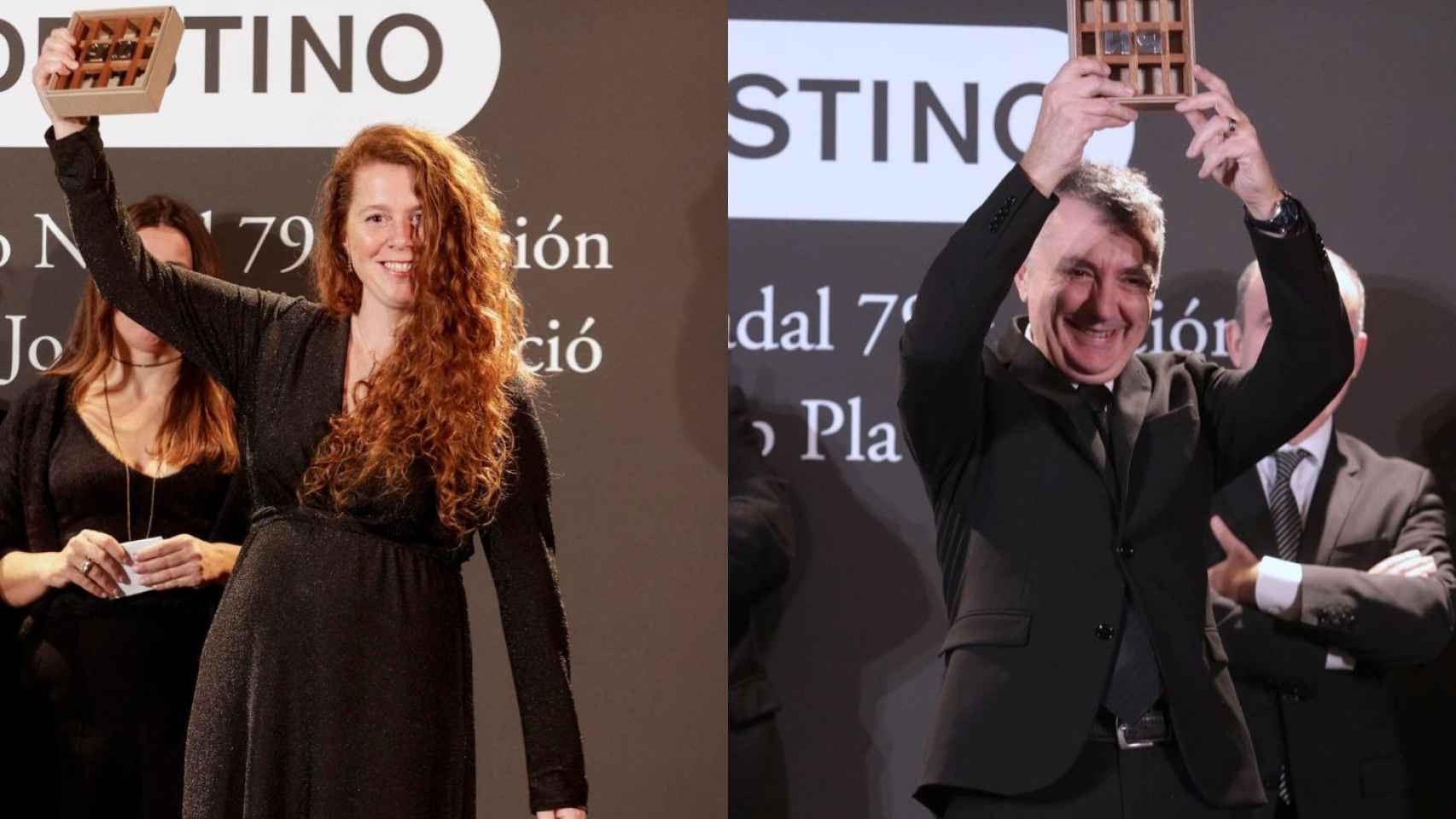 Los galardonados Gemma Ventura y Manuel Vilas / EFE Y EUROPA PRESS