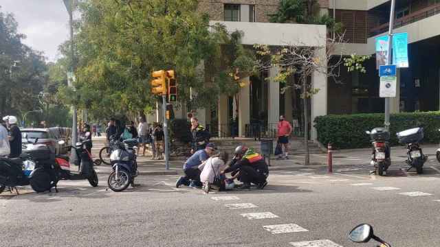 Accidente en la calle de Ganduxer / ISAAC MARTÍN