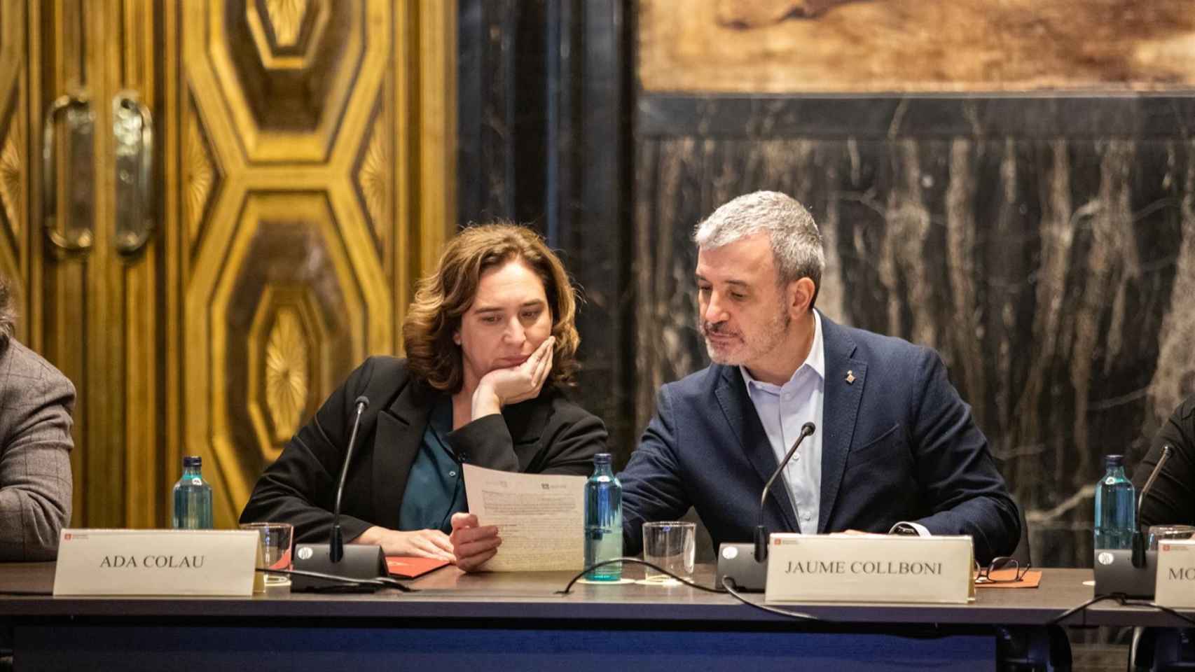 Ada Colau y Jaume Collboni en una imagen de archivo / EUROPA PRESS - Pau Venteo