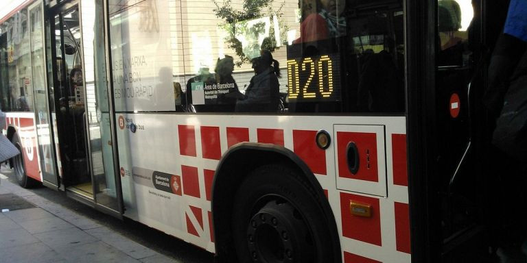 Autobús detenido de la línea D20 / WIKI