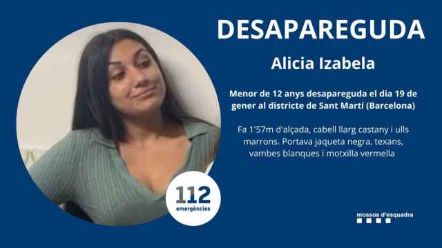Imagen de Alicia, una menor desaparecida en Barcelona