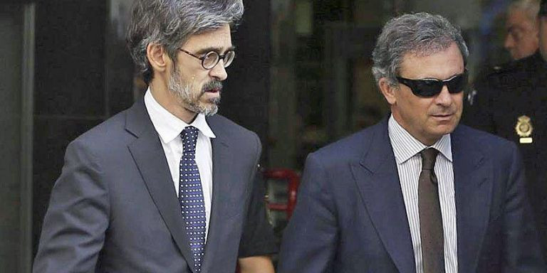 Cristóbal Martell (izquierda), junto a Jordi Pujol Ferrusola /  EFE