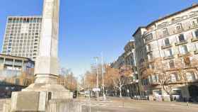 Cruce del paseo de Gràcia con Diagonal en Barcelona, donde han okupado una vivienda de Rosa Esteva (Grupo Tragaluz) / GOOGLE MAPS