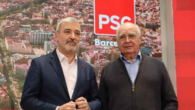 Jaume Collboni y Lluís Rabell, en el anuncio del fichaje por la candidatura socialista / PSC