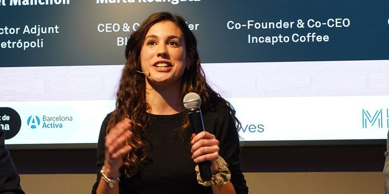 Marta Rodríguez, CEO & Co-Founder BlindStairs, en el debate de 'Metrópoli' y Barcelona Activa / LENA PRIETO (MA)