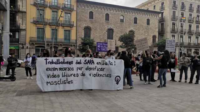 Una protesta de las trabajadoras del servicio SARA / SARA