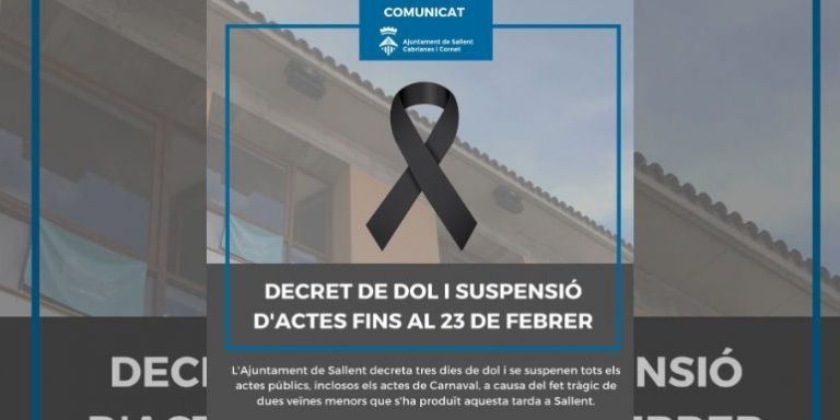 Comunicado del Ayuntamiento de Sallent tras los hechos / AJUNTAMENT DE SALLENT