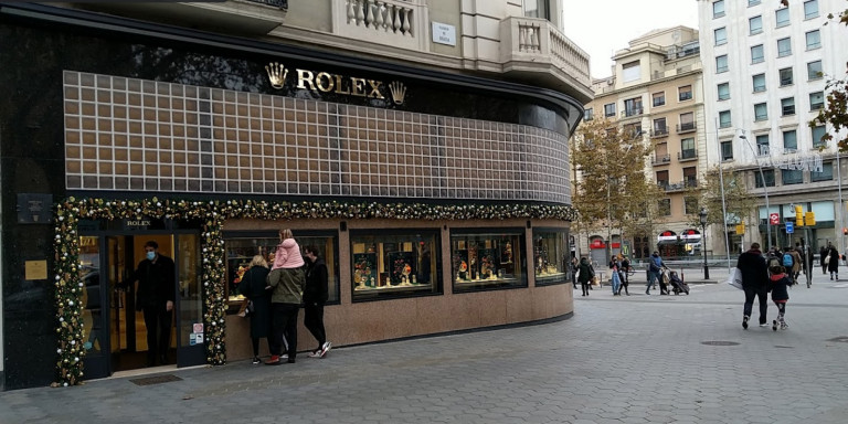 La boutique de Rolex que Tous cierra en paseo de Gràcia / GOOGLE MAPS