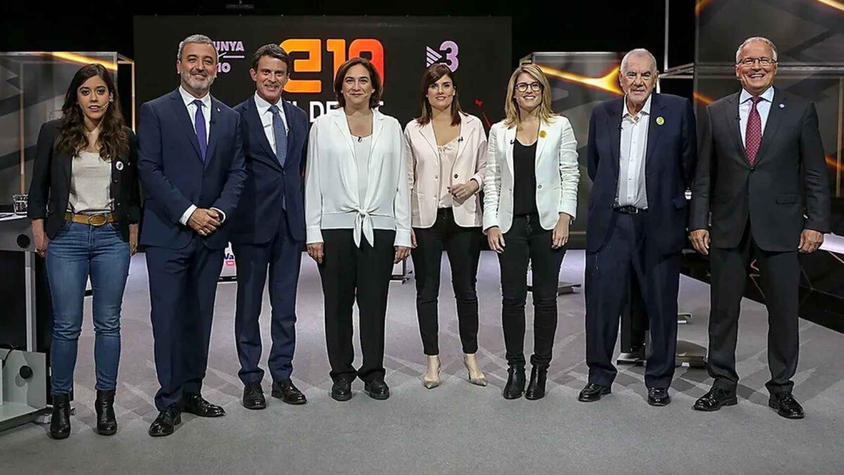 El debate para la alcaldía de Barcelona en TV3, en las últimas elecciones, en 2019 / TV3