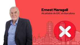 Fotomontaje de Ernest Maragall, candidato a la alcaldía de Barcelona de ERC / METRÓPOLI