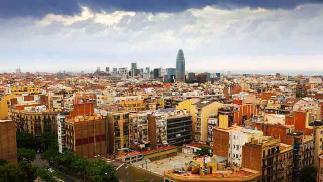 Fotografía panorámica de la ciudad de Barcelona