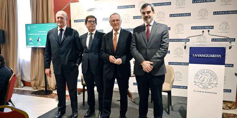 Enrique Lacalle, Joaquín Luna, Xavier Trias y Antonio Delgado, en el Círculo Ecuestre / CE