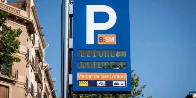 Indicador del parking B:SM de Sant Antoni / B:SM