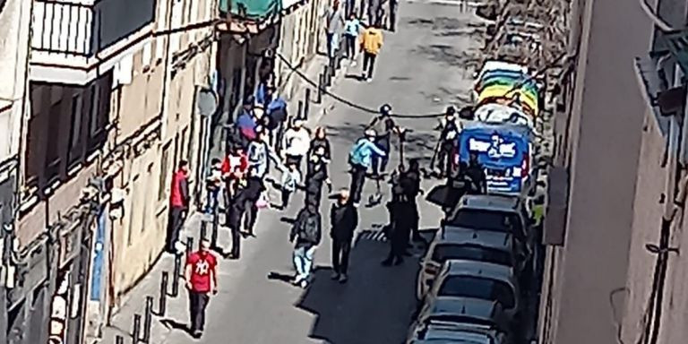 Intervención de la Policía Local en la pelea entre okupas de Santa Coloma / CEDIDA