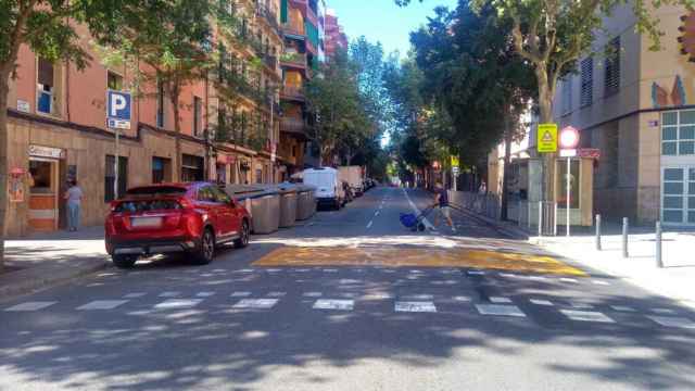 Tramo de la calle de Mallorca / AJ BCN