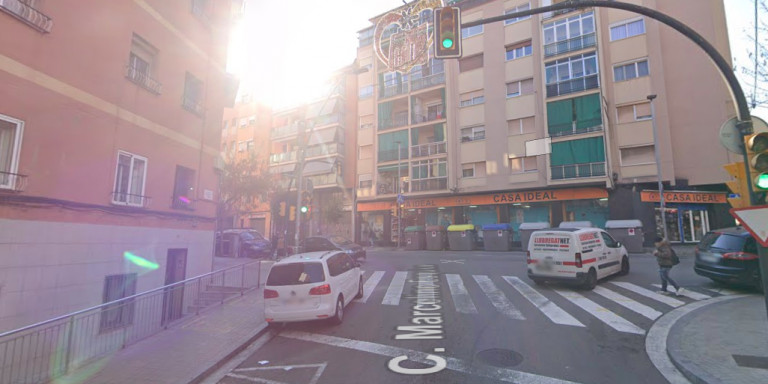 Calle Marcelino Esquius de L'Hospitalet de Llobregat, donde ha ocurrido el incendio / GOOGLE MAPS