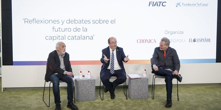 Miquel Iceta, Josep María Cortés e Ignacio Vidal-Folch durante las jornadas / GALA ESPÍN