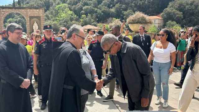 Obama saluda al abad de Montserrat / EFE