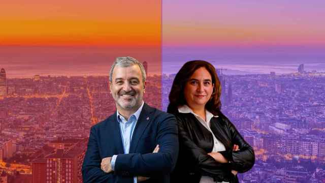 Los candidatos a la alcaldía de Barcelona Jaume Collboni (PSC) y Ada Colau (BComú) / METRÓPOLI