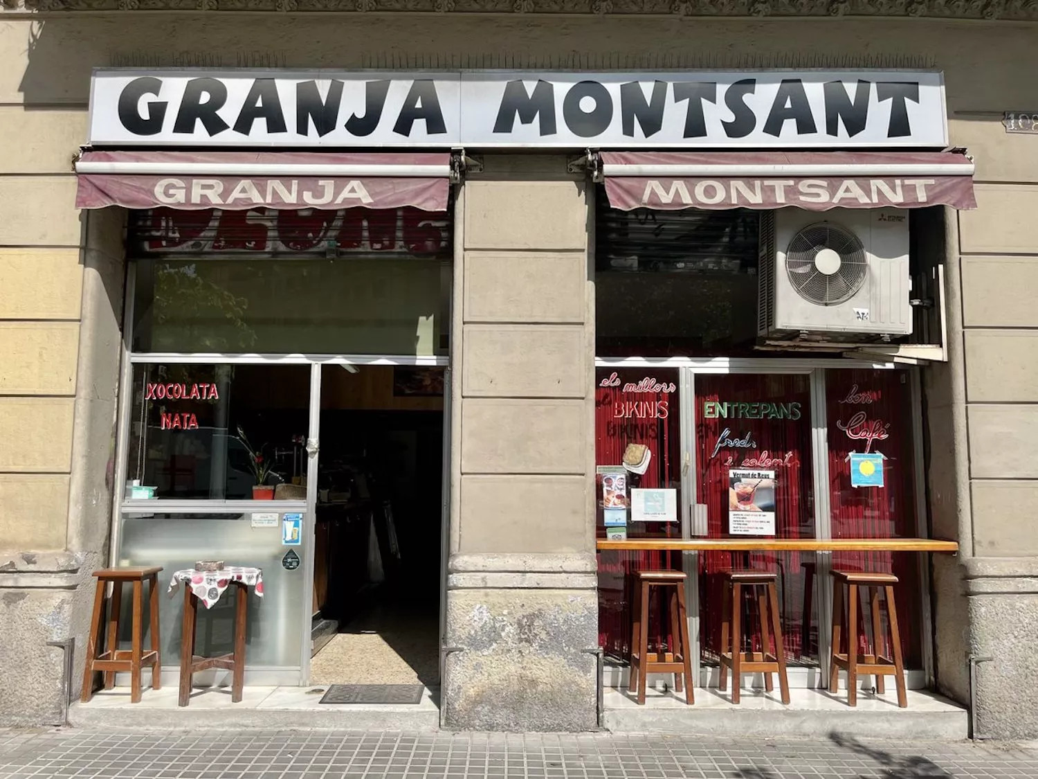 Bar Granja Montsant, en el Eixample / TWITTER @Bcnsingular
