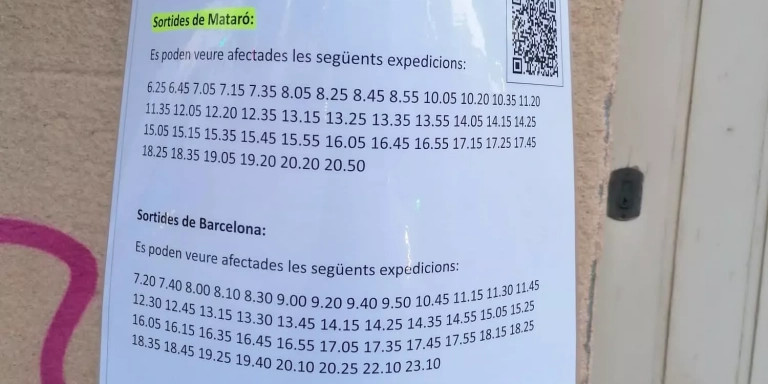 Información servicios mínimos de la empresa Moventis en Mataró / (MA)