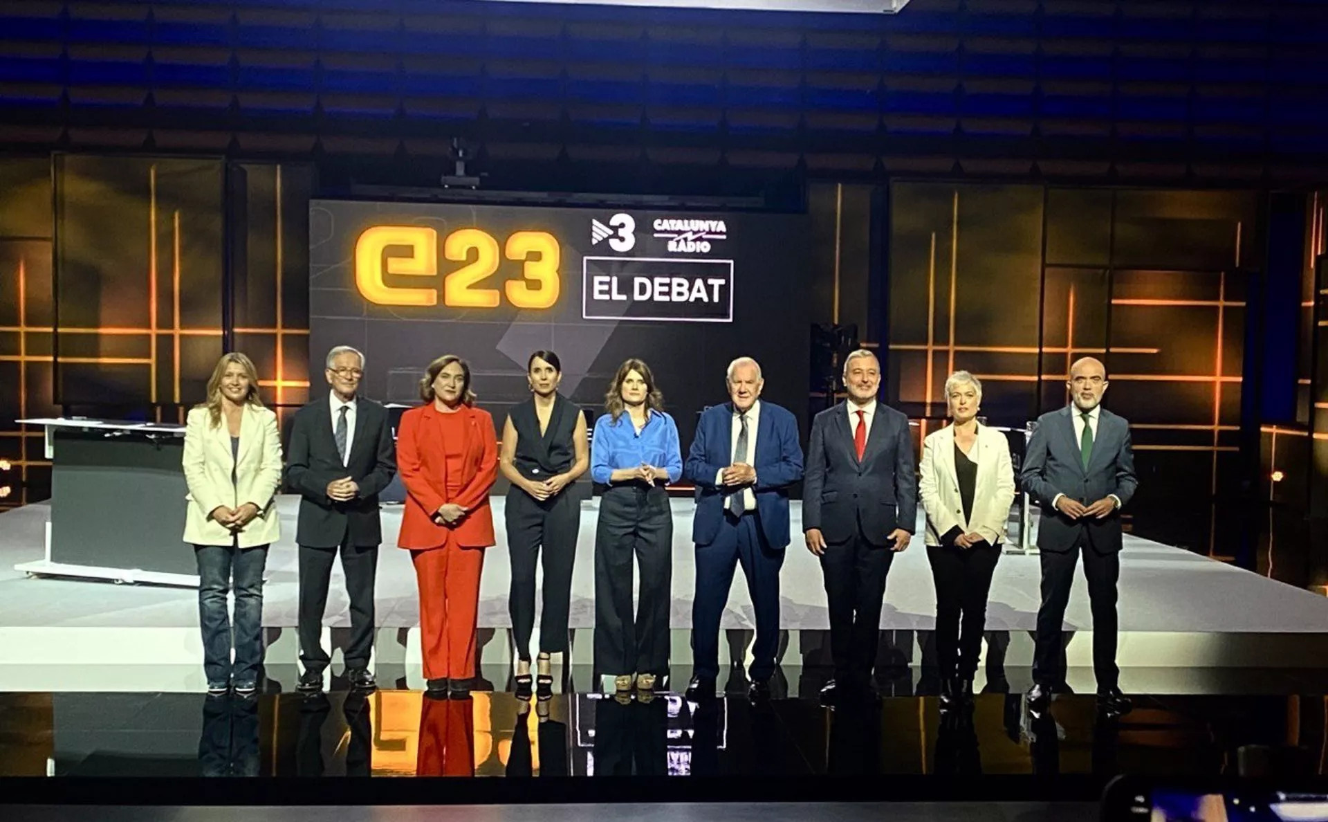 Los candidatos a la alcaldía de Barcelona en el debate de TV3 / EP