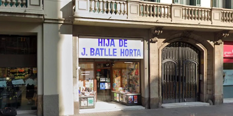 La papelería Hija de J. Batlle Horta, en Ciutat Vella / GOOGLE MAPS