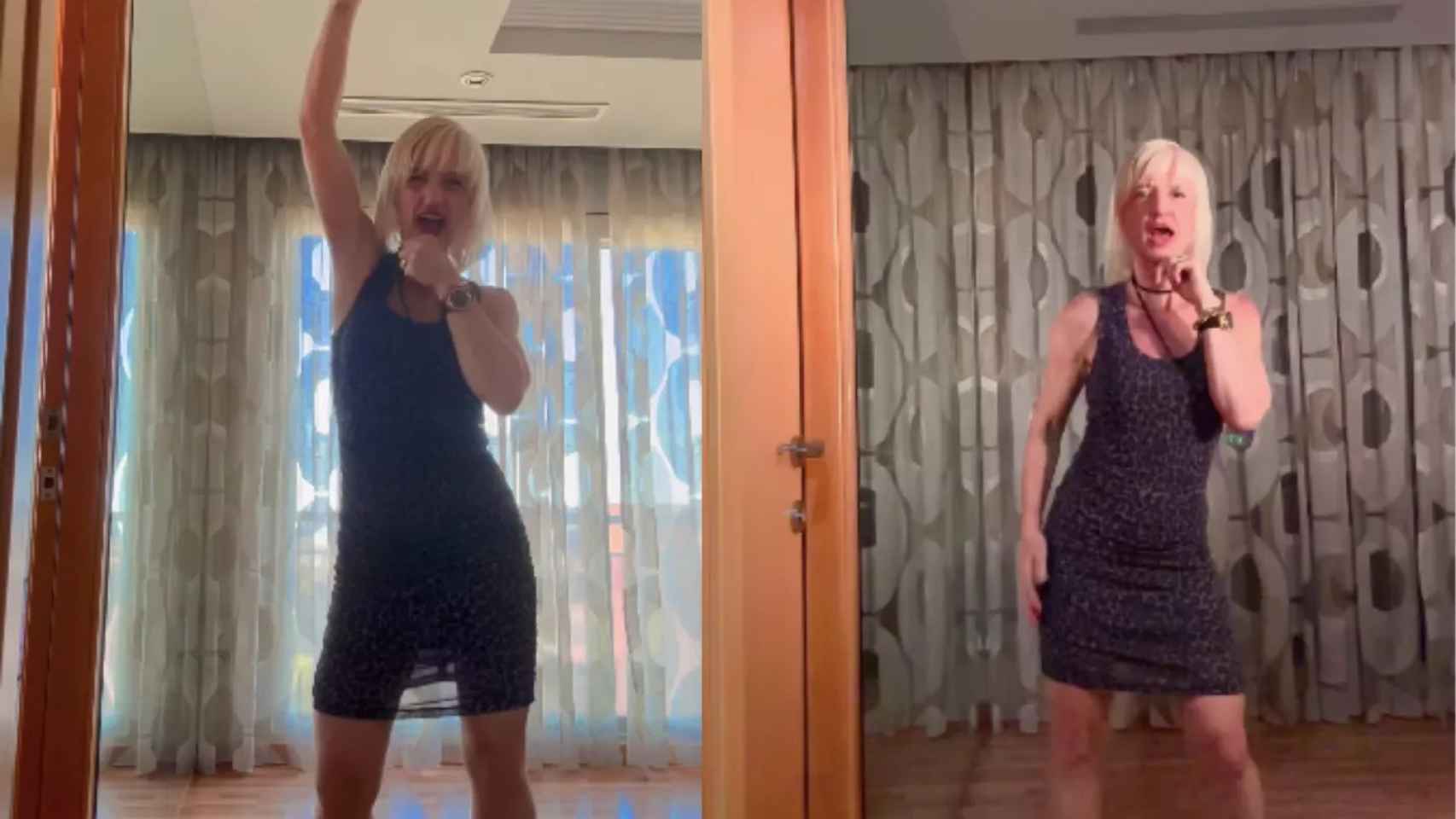 La alcaldesa de Esplugues, Pilar Díaz, bailando en un vídeo de Instagram / METRÓPOLI