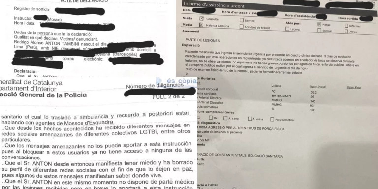 Denuncia y parte médico de Rodrigo Alonso / METRÓPOLI