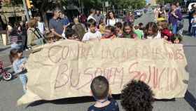 Varias escuelas de Barcelona se manifiestan para protestar por el calor en las aulas / TWITTER @ciarabcn