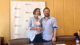 Acuerdo entre Núria Parlon (PSC) y Dimas Gragera (Cs) en Santa Coloma / ÁNGELA VÁZQUEZ