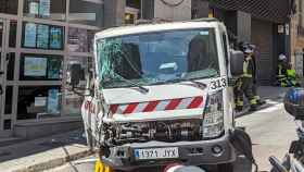 Accidente de una furgoneta en Vallcarca / TWITTER - @3ncr1pt4d0r