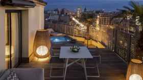Terraza de la mejor habitación de hotel de Barcelona y del mundo / MAJESTIC