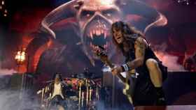 Iron Maiden en un concierto en Barcelona
