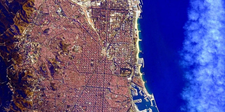 Así se ve Barcelona desde el espacio / NASA