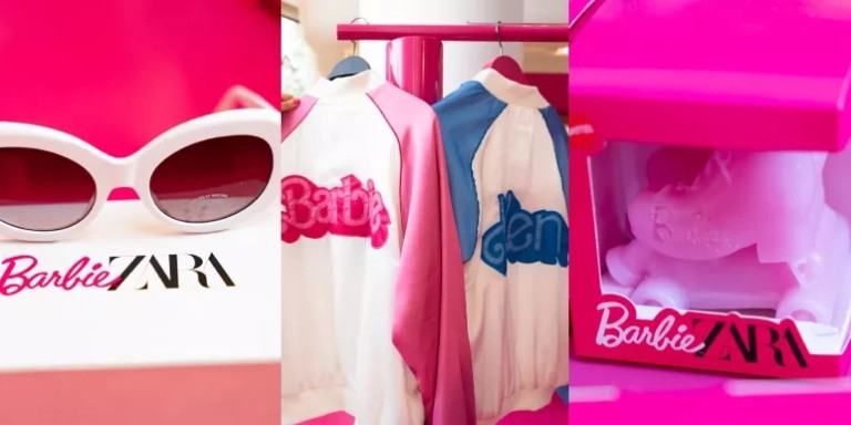 Accesorios y ropa a la venta en el corner de Barbie en Zara / LUIS MIGUEL AÑÓN