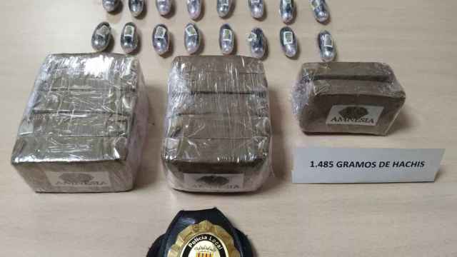 La Policía Local de Santa Coloma se incauta de 1,5 kilos de hachís / PL