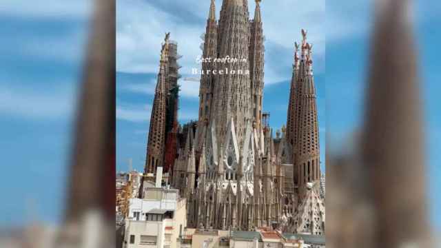 Vistas a la Sagrada Familia desde el hotel Sercotel Rosellón /TIKTOK