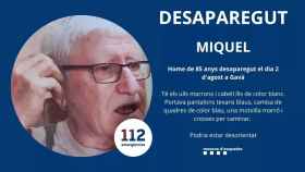 Aspecto de Miquel, el hombre desaparecido en Gavà / MOSSOS