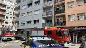 Incendio en la calle Oleguer de Sant Adrià / AJuntament de Sant Adrià
