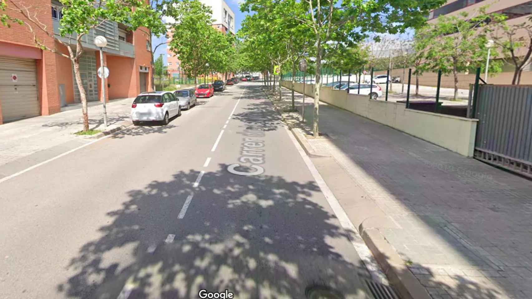 Calle de la Ciència de Badalona, lugar del atropello / Google Maps