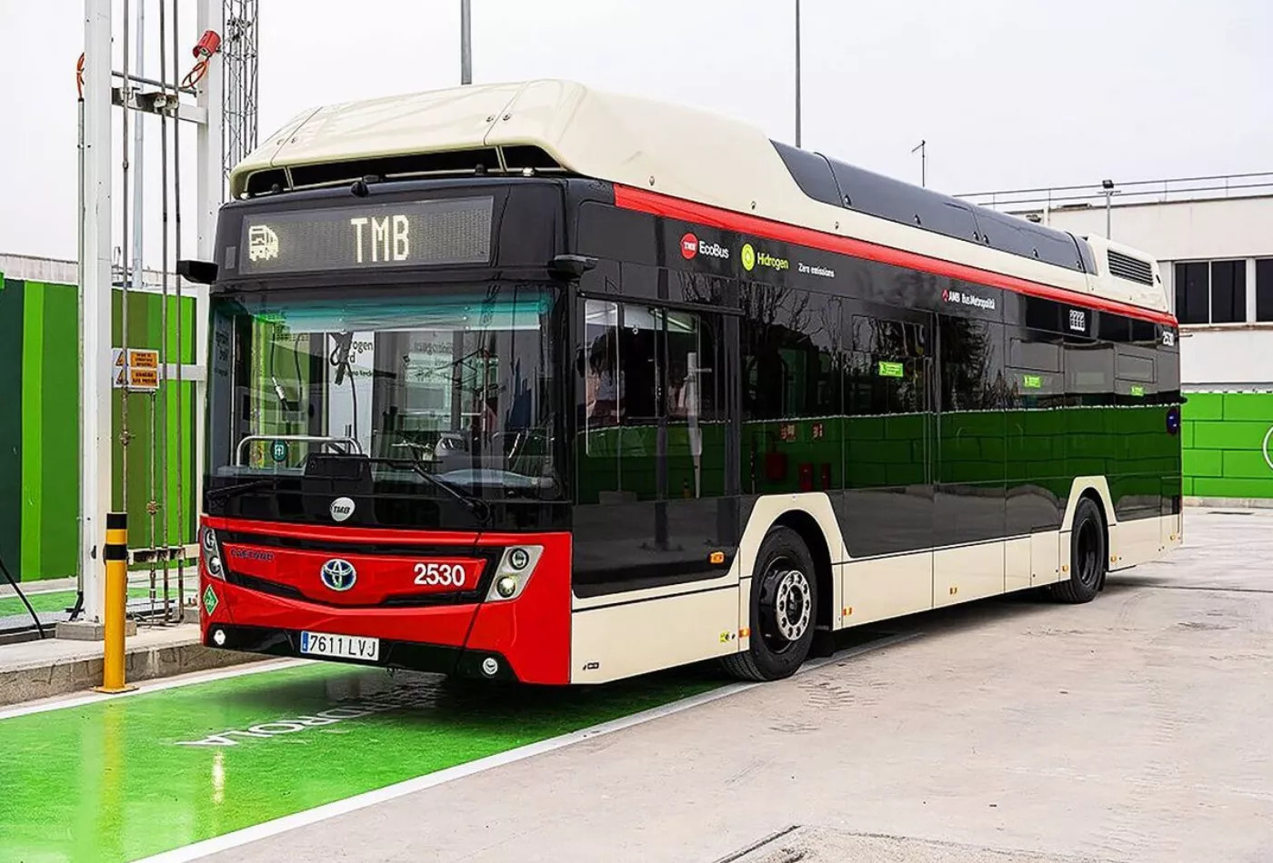 Autobús de hidrógeno verde de Barcelona / TMB