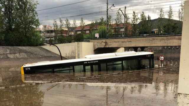 Inundaciones en un túnel de Castelldefels / Policía Local