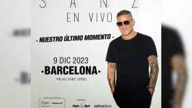 Cartel del concierto de Alejandro Sanz el 9 de diciembre en el Palau Sant Jordi de Barcelona para clausurar su gira 'Sanz en vivo' / DOCTOR MUSIC