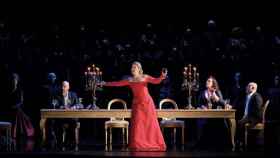 La soprano Sondra Radvanovsky durante una actuación en el Liceu / GRAN TEATRE DEL LICEU