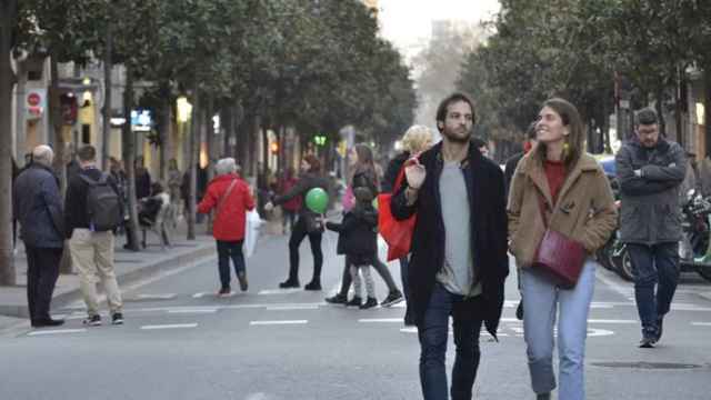 Calle cortada por la iniciativa 'Obrim Carrers' / AJ BCN