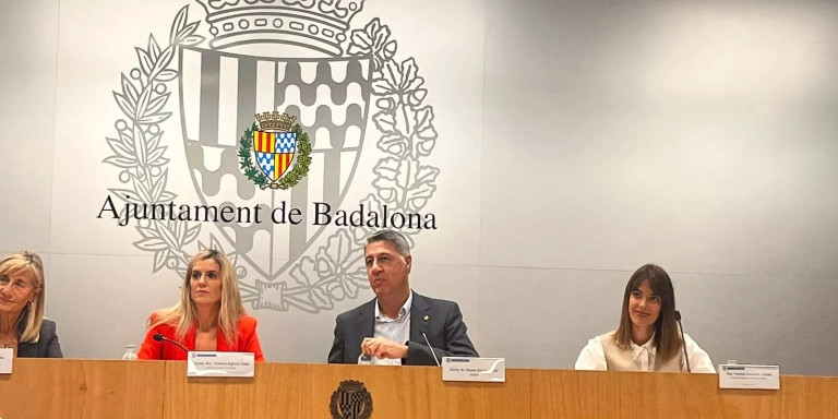 El alcalde Xavier García Albiol en la presentación de la campaña de Navidad en Badalona este lunes / METRÓPOLI