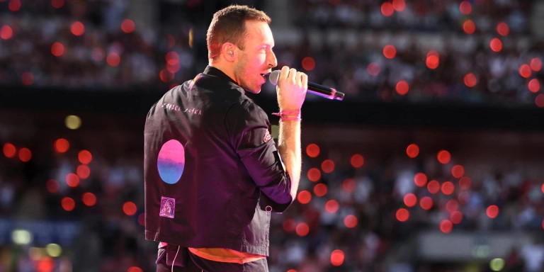Chris Martin, vocalista de Coldplay, durante un concierto / Suzan Moore