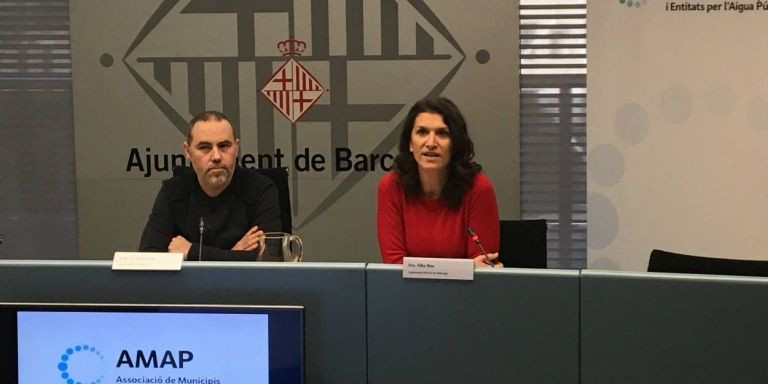 Eloi Badia y Alba Bou, durante una rueda de prensa / CR